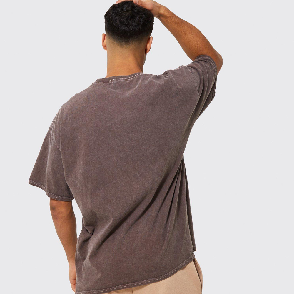 Oversized Washed Wyoming Print T-shirt - Image 2